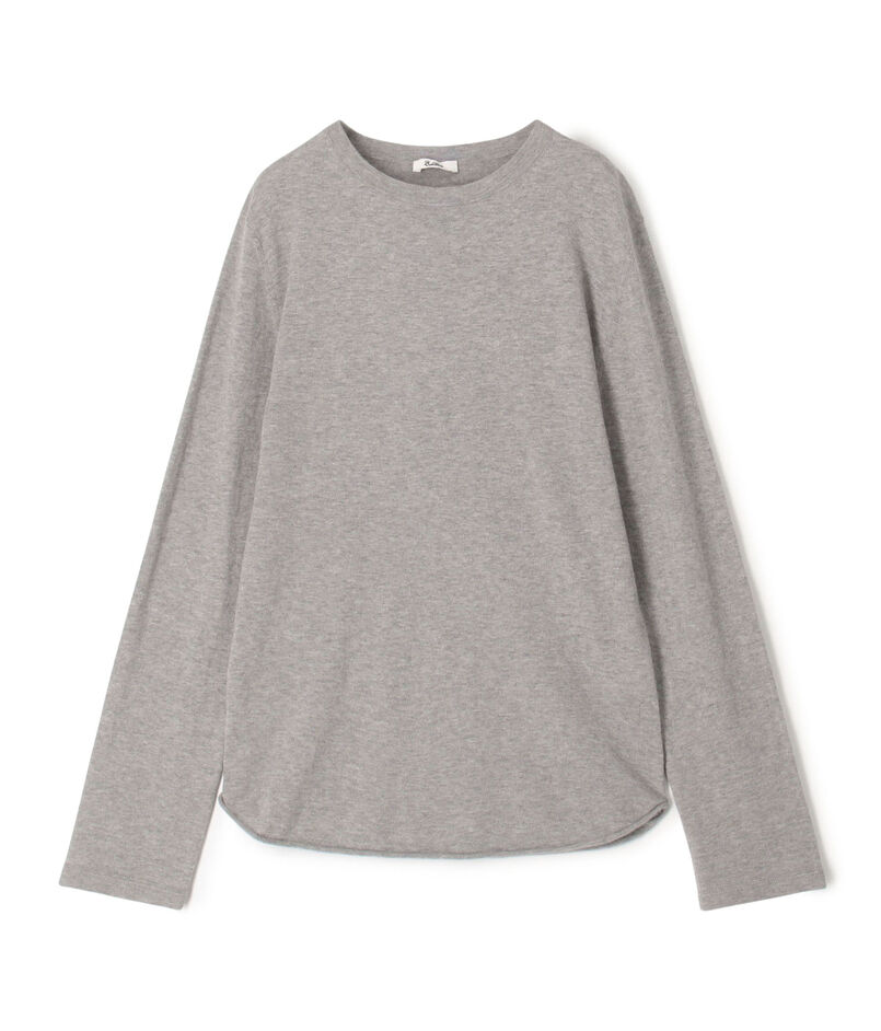 コットンカシミヤ ロングスリーブニット