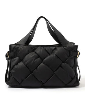 VIOLAd'ORO NYLON BOX TOTE ハンドバッグ