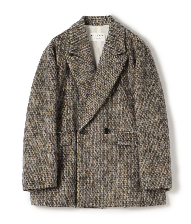 モヘヤミックスシャギー ダブルブレストジャケット