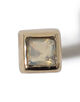 Metier Mini Bezel Set Princess Gemstone Studs 片耳ピアス