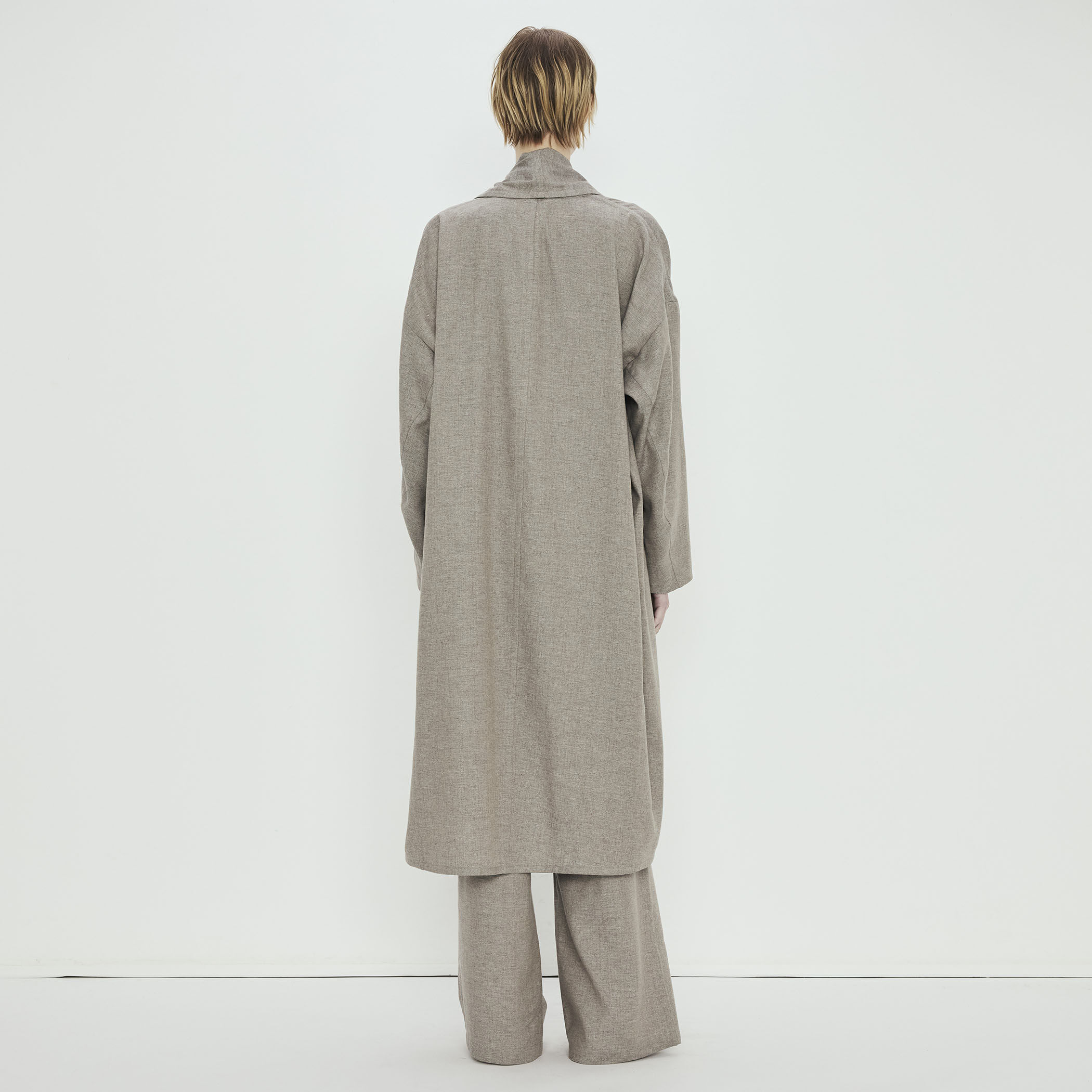 カシミヤリネン ショールカラーコート｜トゥモローランド 公式通販