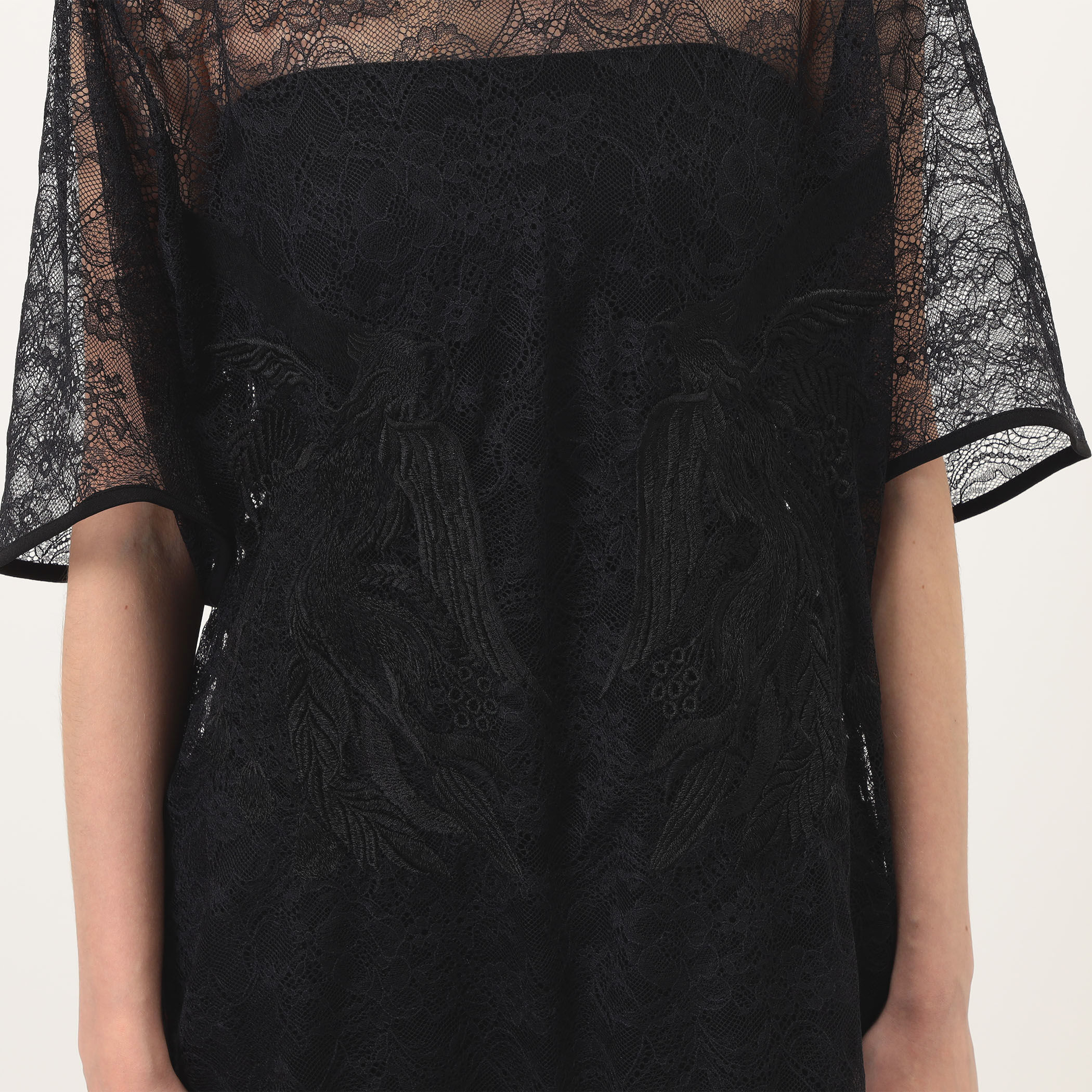 Mame Kurogouchi Raschel Lace Embroidered Top レースエンブロイ