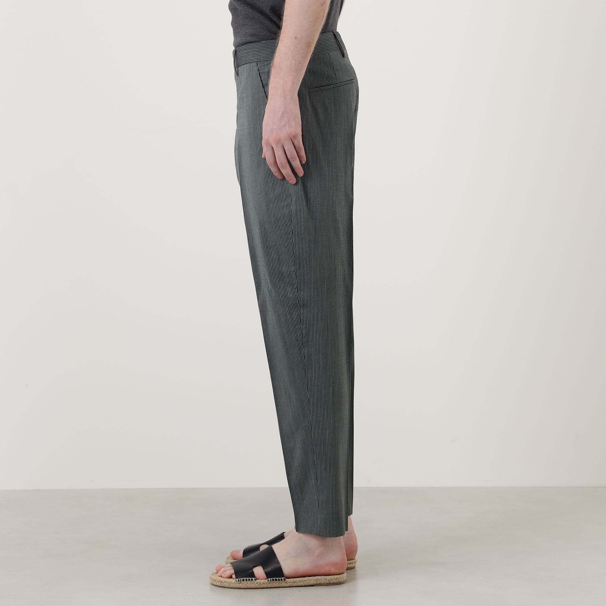 PT TORINO REBEL ストレッチウール ストライプスラックス