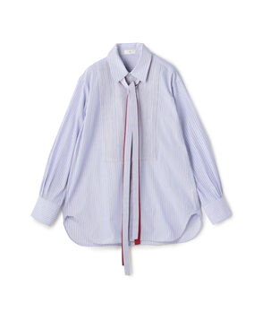 エアリーコットン リボンタイボザムシャツ