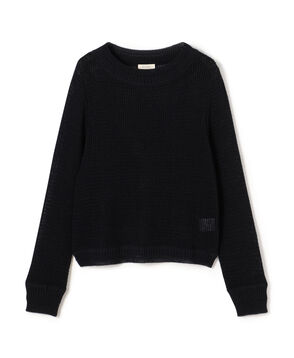 コットンポリエステルコイルヤーン クルーネックプルオーバー