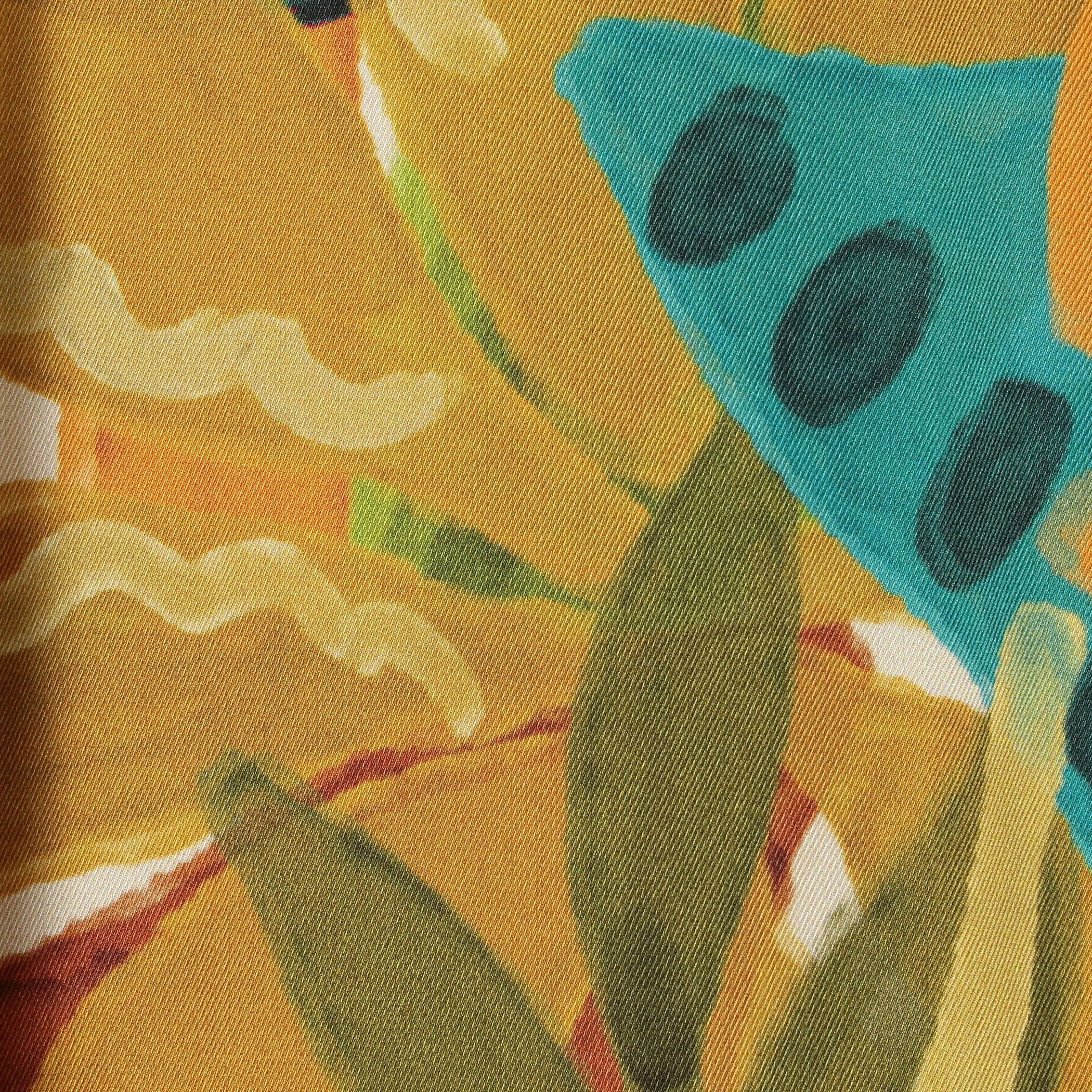 ポリエステル リーフプリントフレアスカート｜トゥモローランド 公式通販