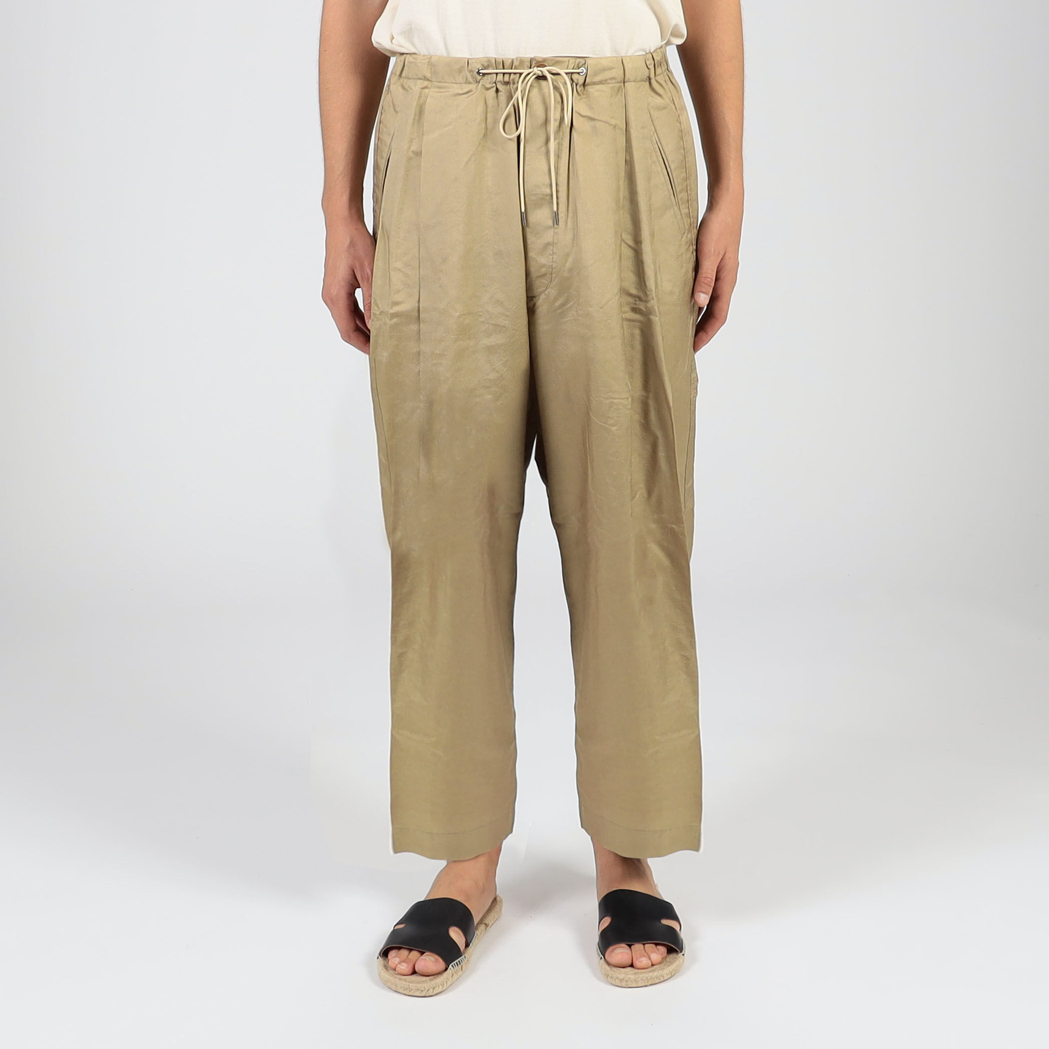 HAVERSACK ATTIRE シルク ドローストリング イージーパンツ