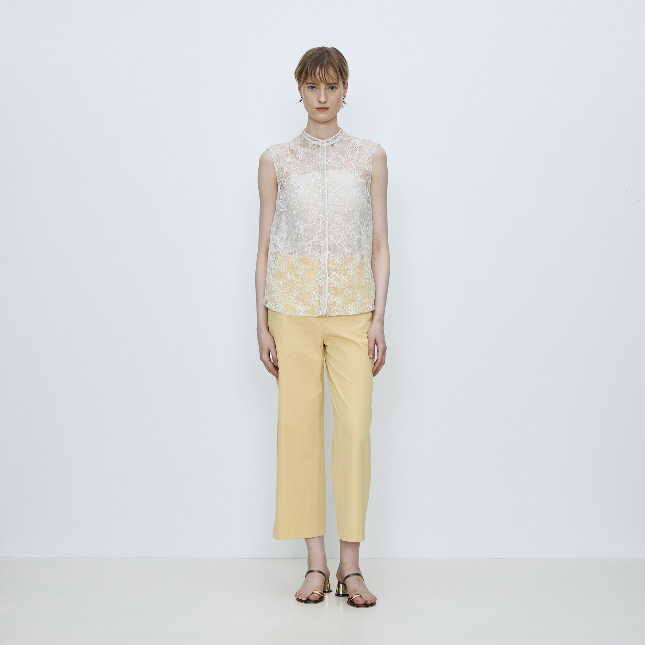 一部WEB先行予約】ドライツイル セミワイドパンツ｜トゥモローランド