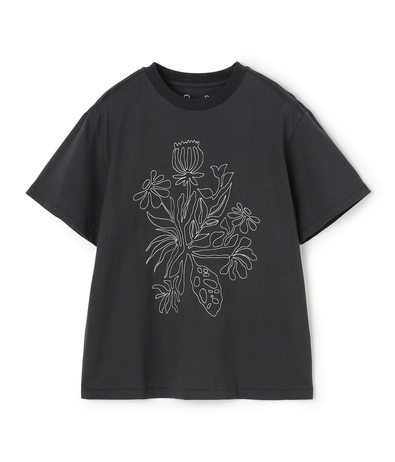 ボタニカルエンブロイダリー Tシャツ
