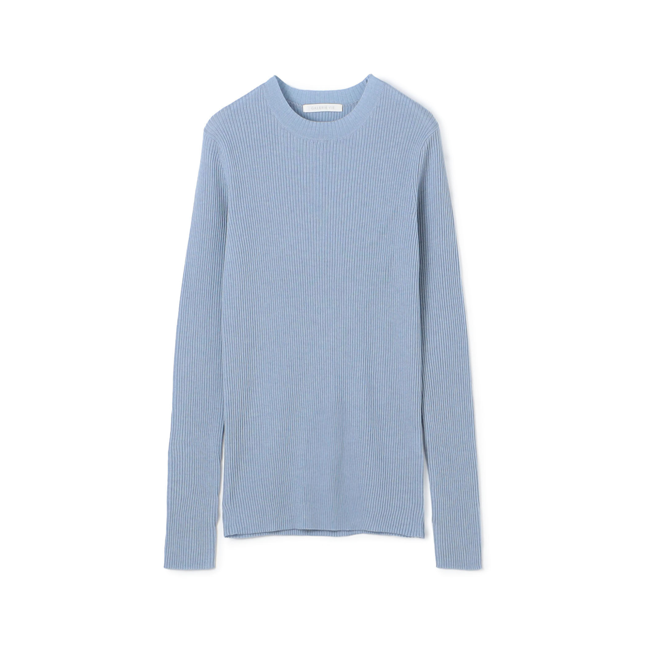 chi-m♡ 名品♡GALERIE VIE クルーネックプルオーバー プルミエールウールリブ クルーネックプルオーバー｜トゥモローランド