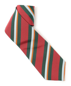 Atkinsons アイリッシュポプリン レジメンタルストライプネクタイ