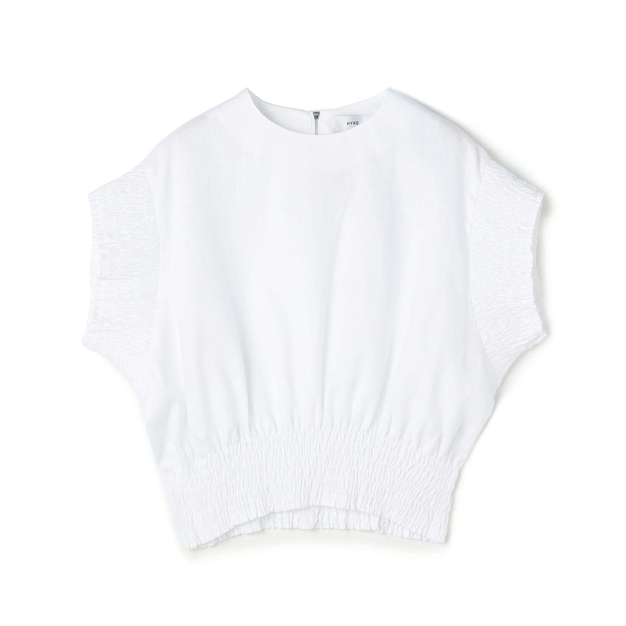 新品　HYKE ハイク　LINEN SHIRRED BLOUSE HYKE(ハイク)】 LINEN SHIRRED BLOUSE｜PARIGOT ONLINE（パリゴ