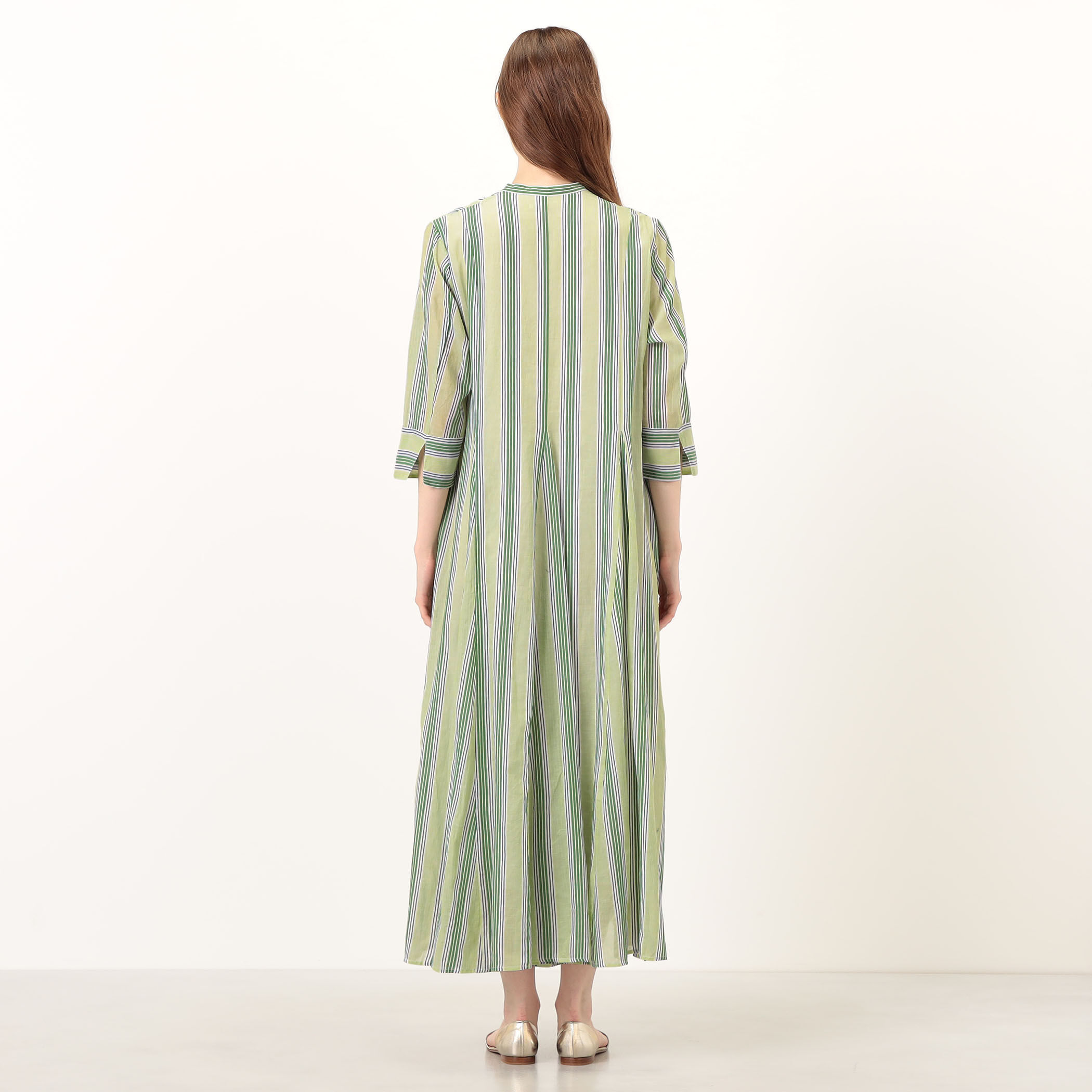 ne Quittez pas Cotton Voile Stripe ワンピース｜トゥモローランド