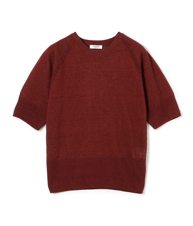 プレーンリネン ハーフスリーブプルオーバー