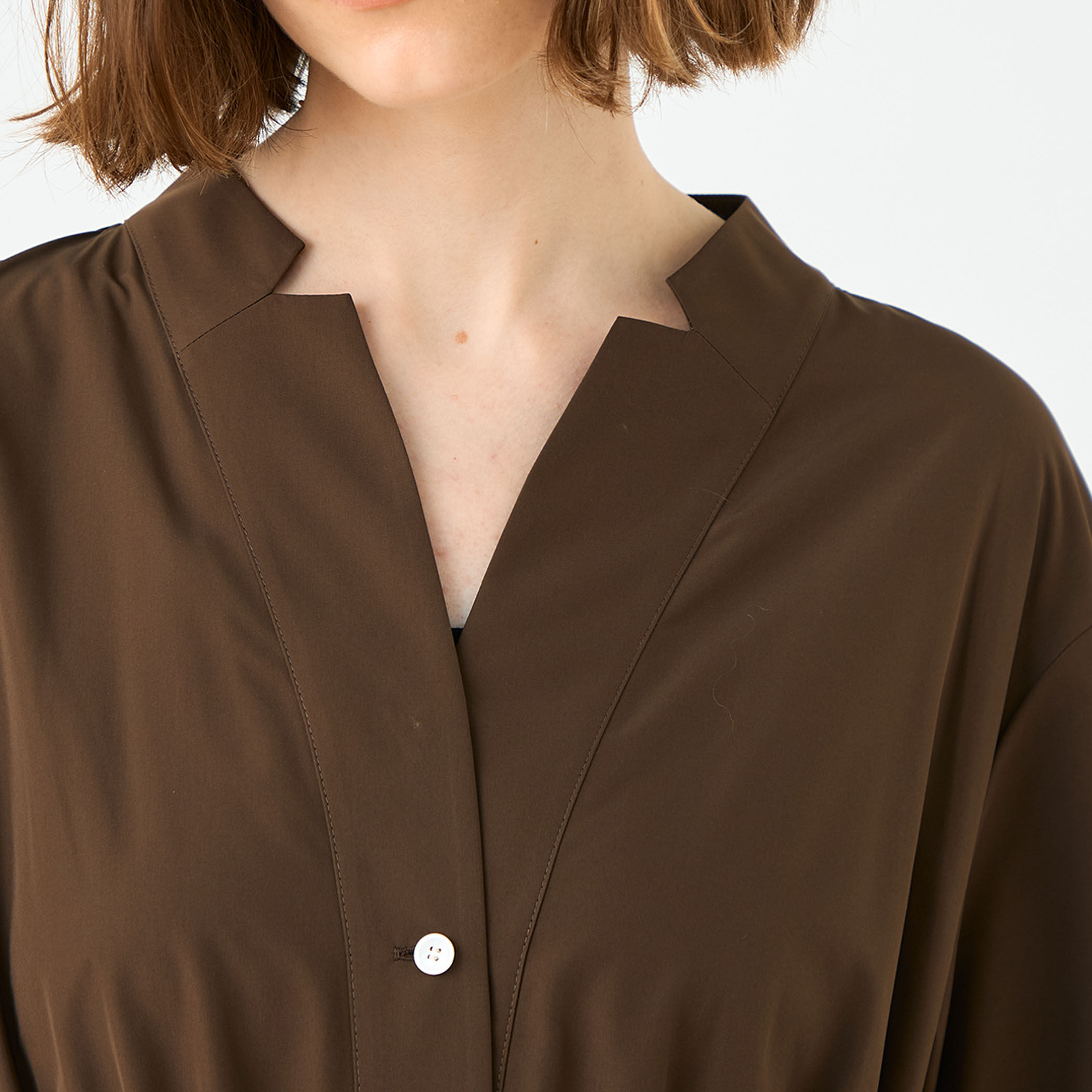 スパンブロード シャツワンピース｜トゥモローランド 公式通販