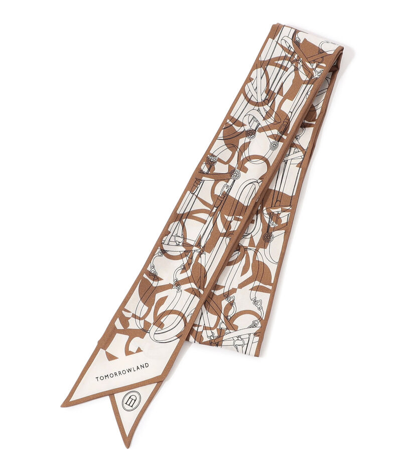 Atelier TOMORROWLAND BIT MOTIF BANDEAU シルクスカーフ