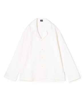 JUPE BY JACKIE Plaka リネンコットン オープンカラーシャツ