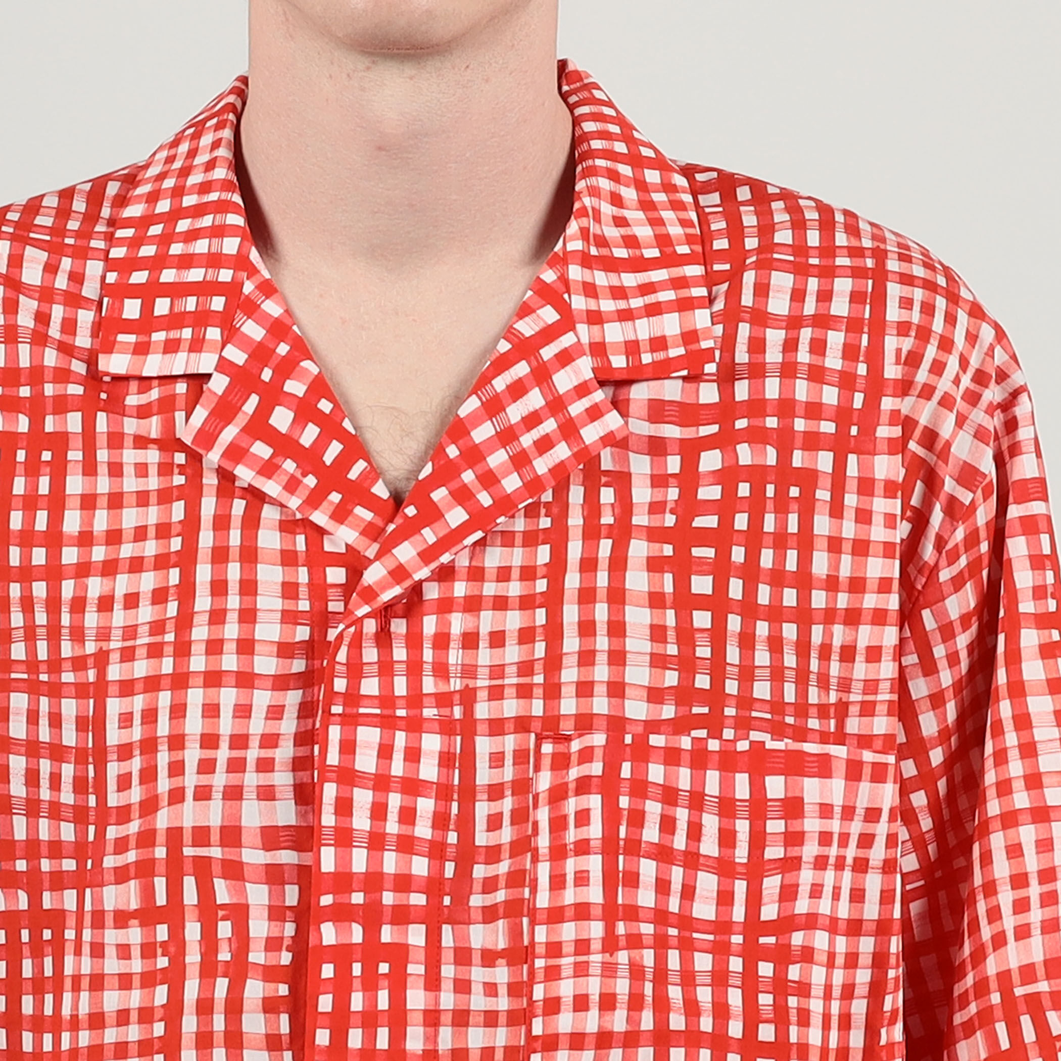 toogood THE LANDSCAPER SHIRT PAINTED CHECK コットンローン