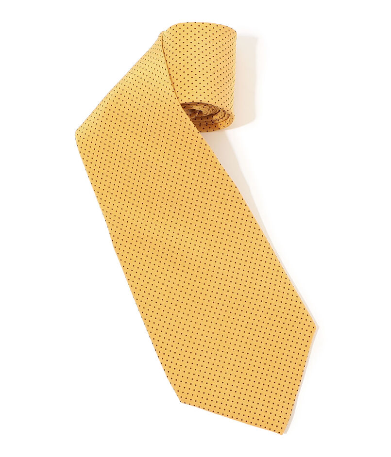 MAISON et VOYAGE シルクプリント1mmドット ワイドタイ