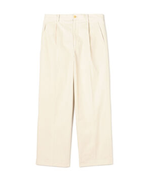 ■60/3 コットンオックスフォード 1プリーツバレルパンツ