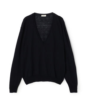 リネンコットン Vネックプルオーバー