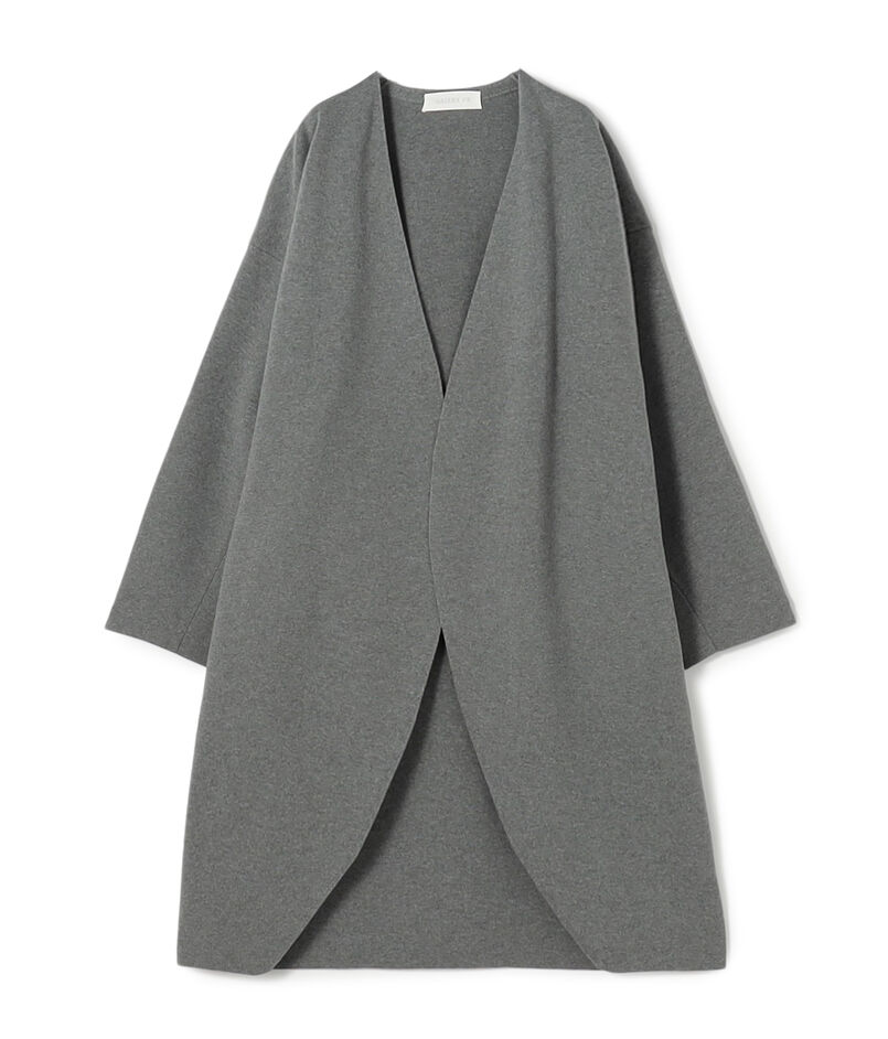 ミラノリブ ノーカラーコート