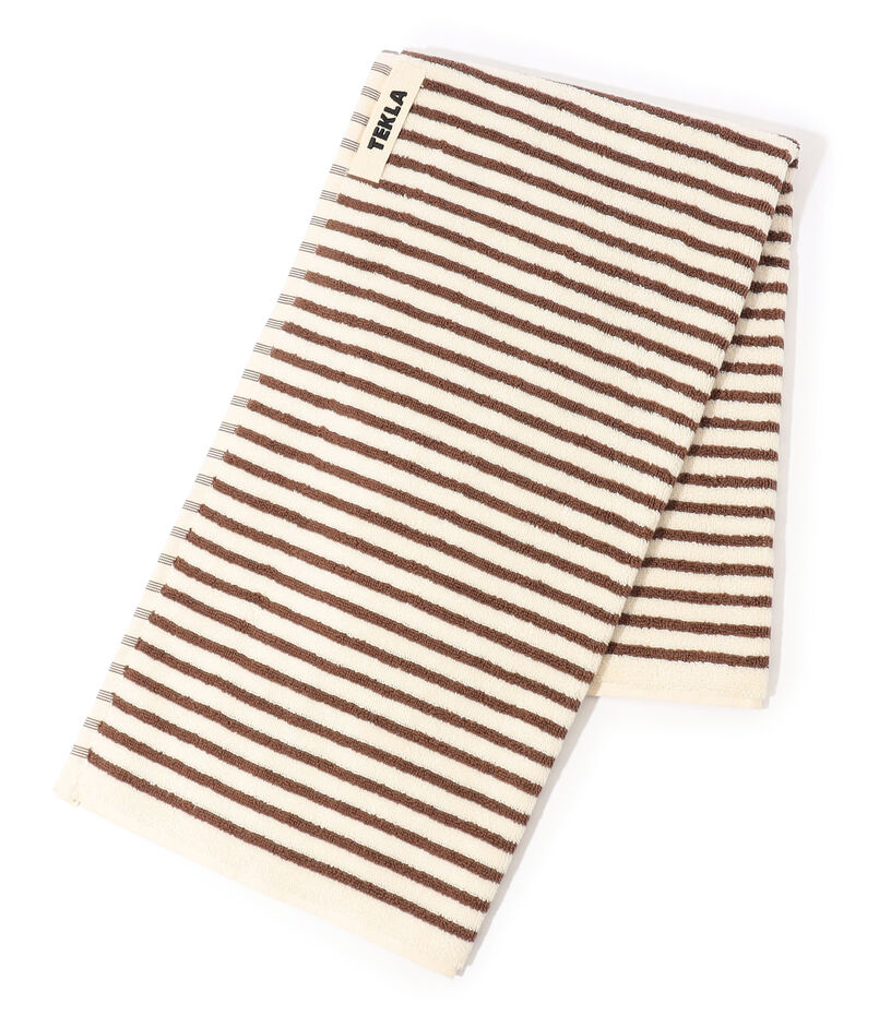 TEKLA オーガニックコットン ストライプハンドタオル