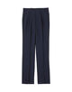 ウールシルク イン2プリーツ ストレートスラックス MARZOTTO