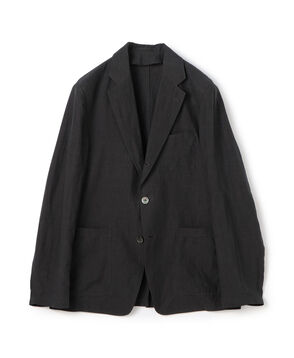 80リネン シングルブレステッド3Bジャケット
