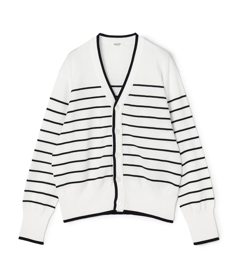 ドライコットン Vネックカーディガン