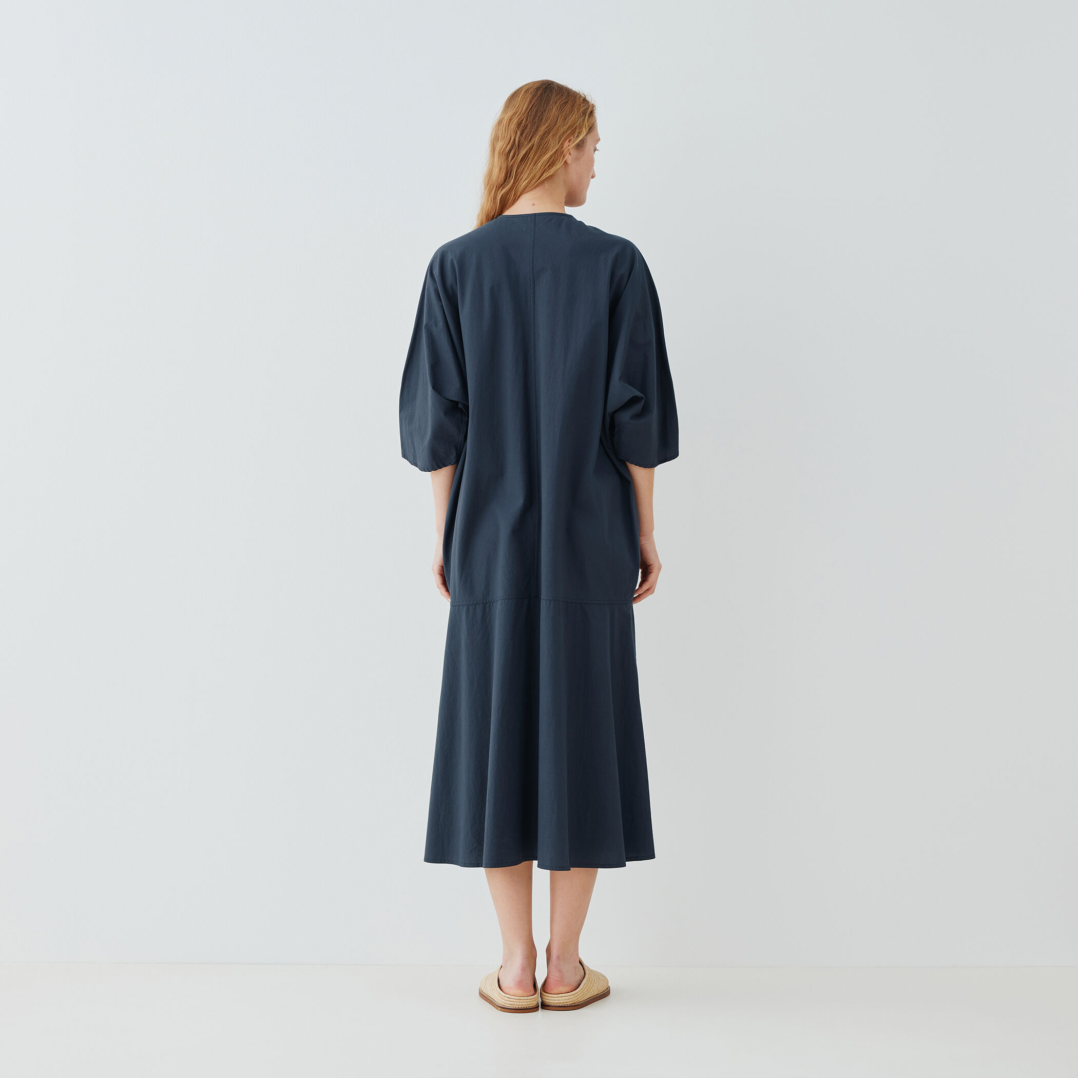 美品＊ギャルリーヴィー ドルマンスリーブジャケット コットン アイボリー系 コットンブロード シャツジャケット | GALERIE VIE (Women