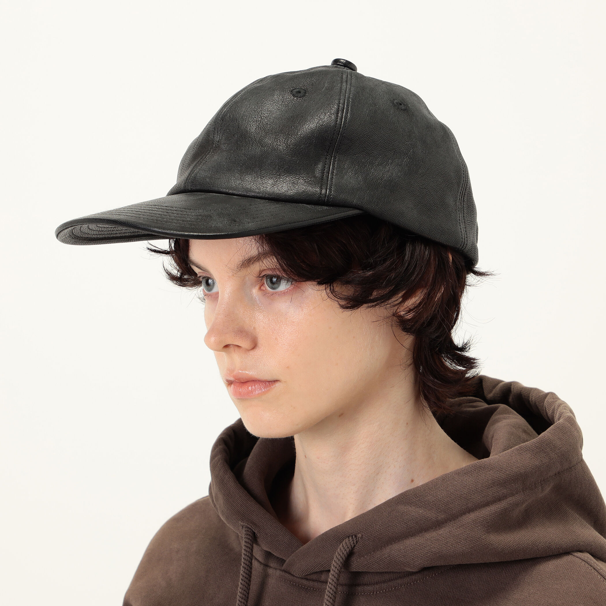 Josiassitti レザーキャップ Kiosque cc タムさん着用 KIJIMA TAKAYUKI DEERSKIN 6PANEL ディアレザーキャップ