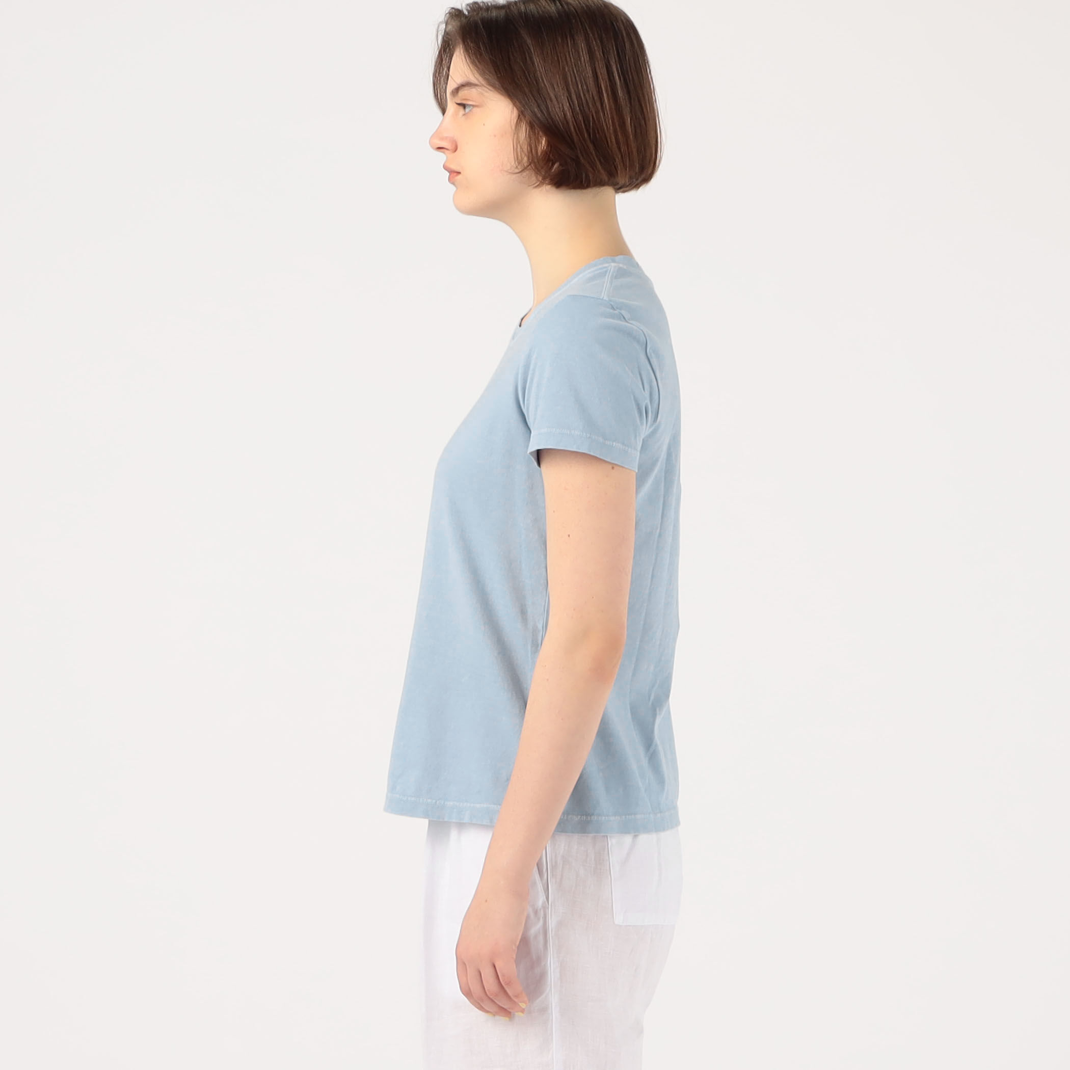関送込【LEMAIRE】ベーシックTシャツ クルーネック 半袖 無地 クルーネックTシャツ／半袖／ウォッシャブル／ガス焼きコットン