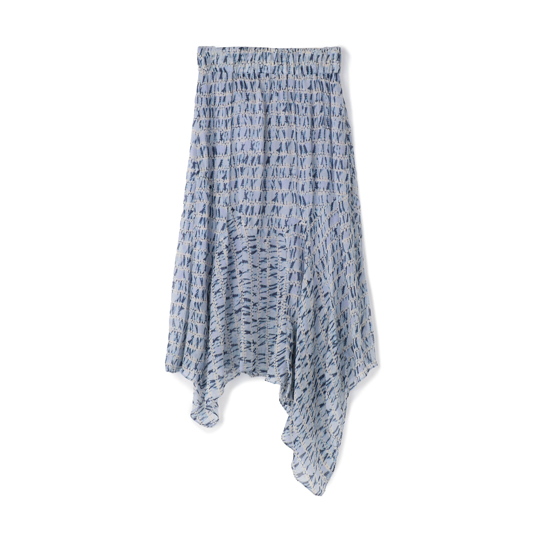 ISABEL MARANT ETOILE SOLEDA レーヨンプリント アシンメ
