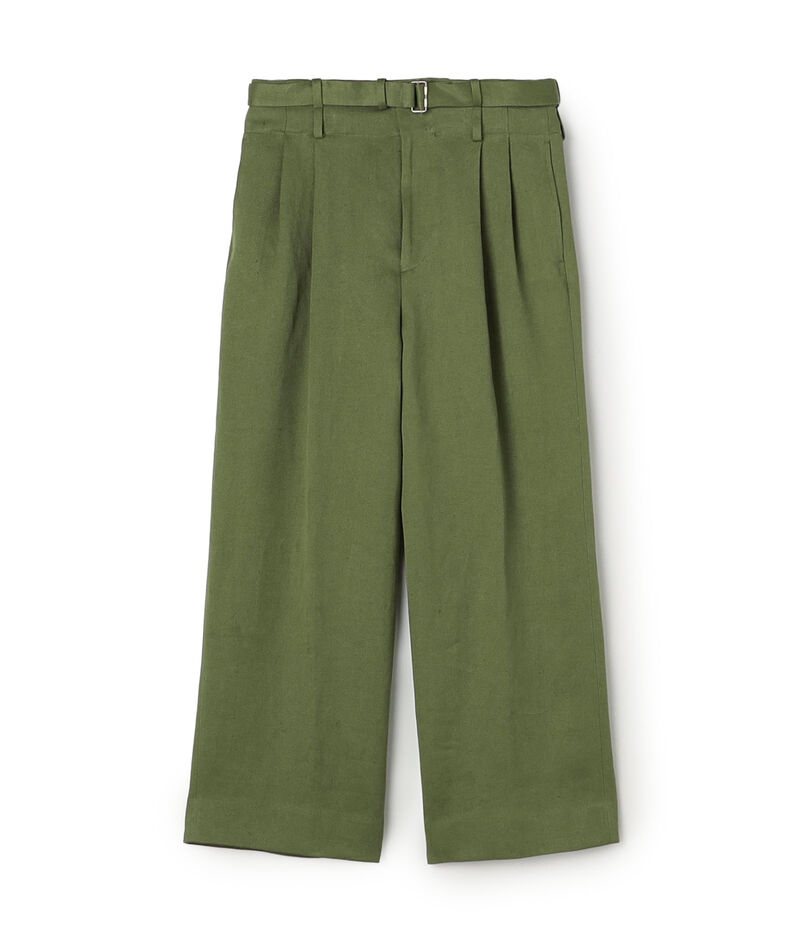 リネンツイル 2タックワイドパンツ
