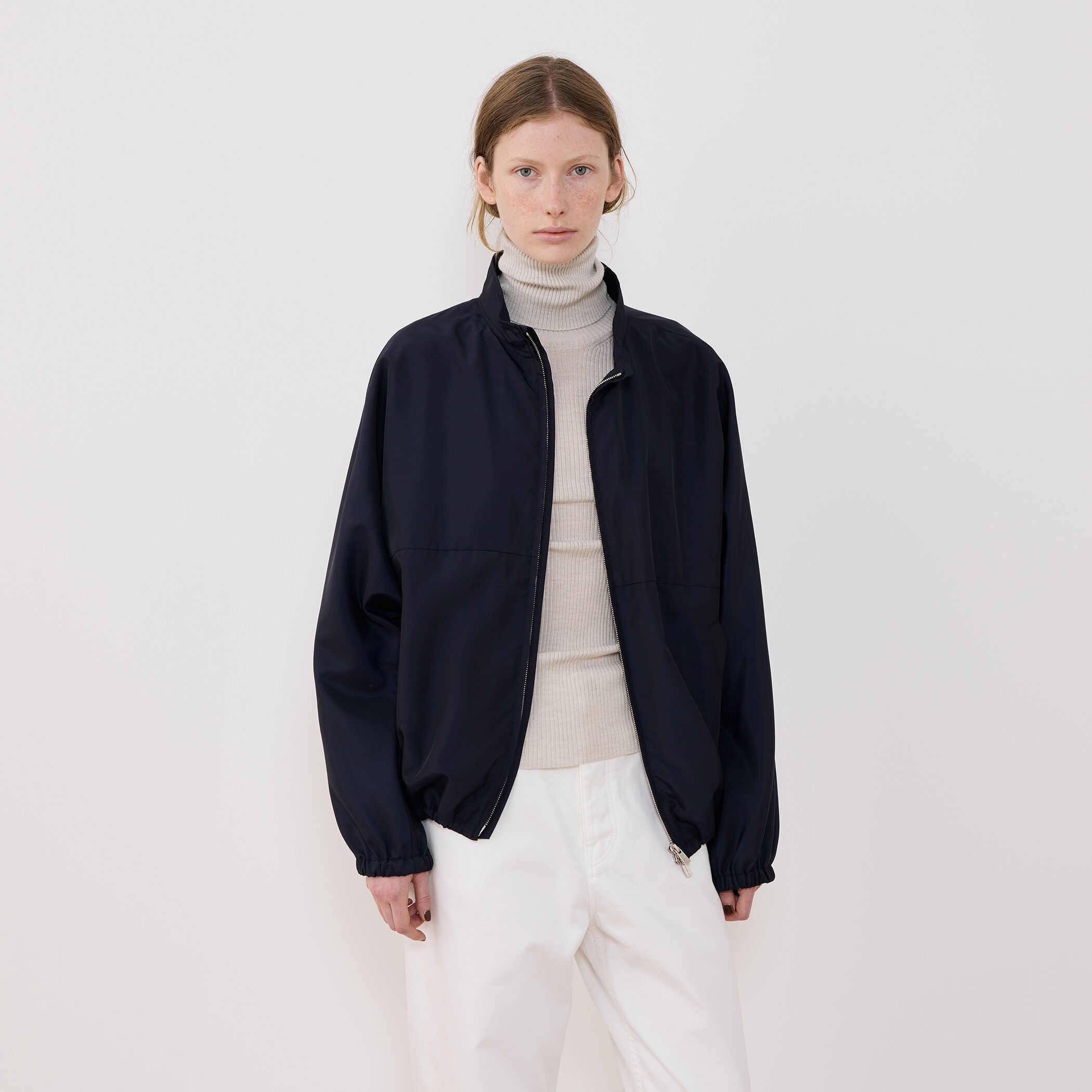 ナイロンシルクタフタ トラックジャケット｜トゥモローランド 公式通販