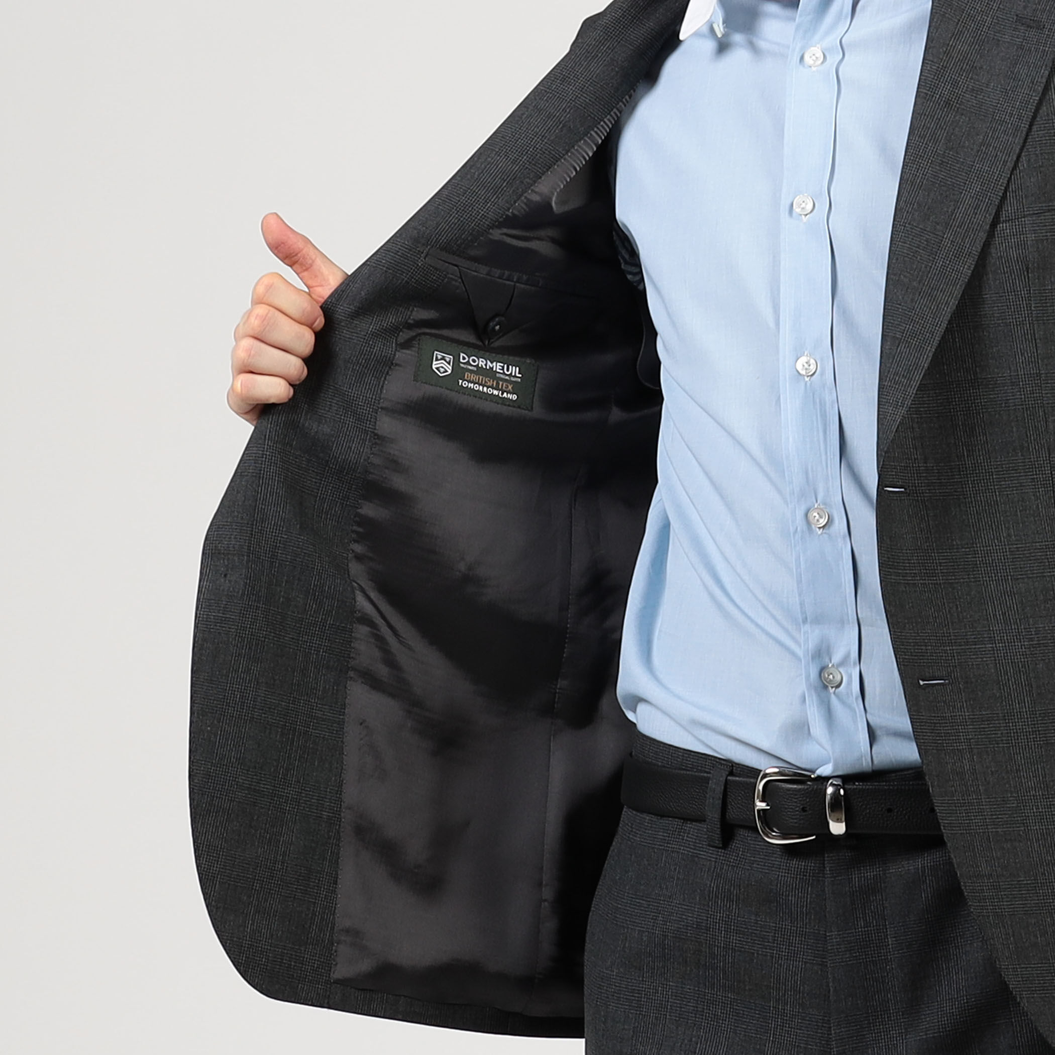 ウール シングルブレステッド 2Bスーツ BRITISH TEX DORMEUIL