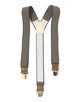 MAISON et VOYAGE Y字クリップ ストライプサスペンダー