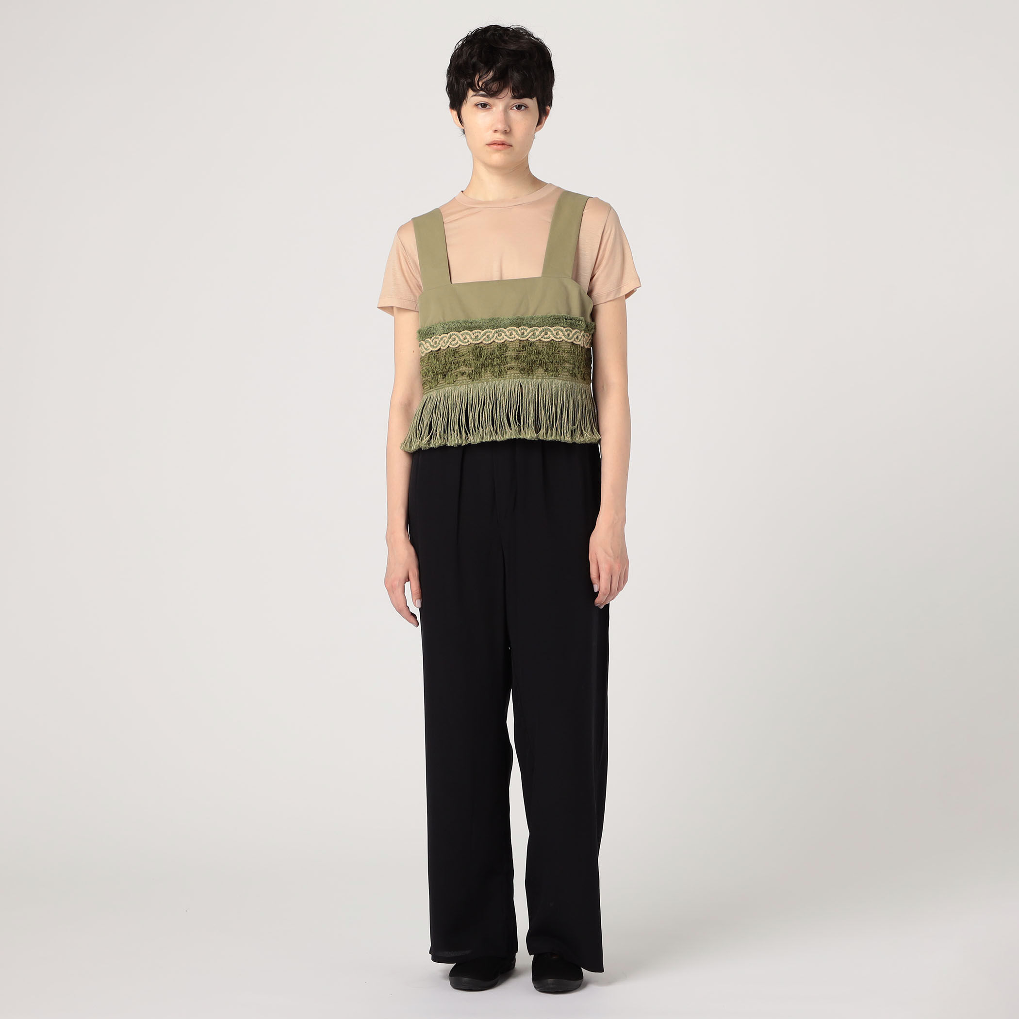 モイストコットン フリンジビスチェ｜トゥモローランド 公式通販