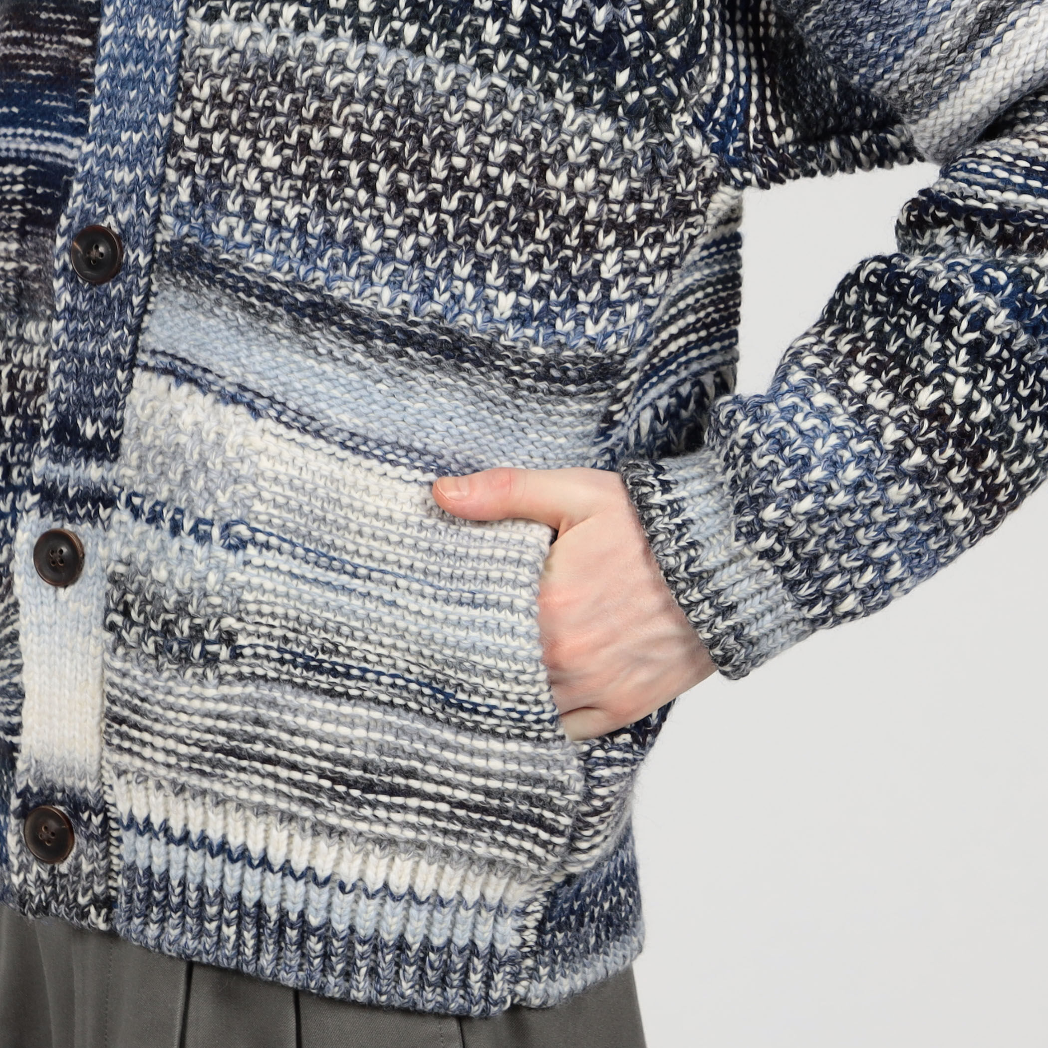 TOMORROWLAND tricot ウール アクリル ニットブルゾン