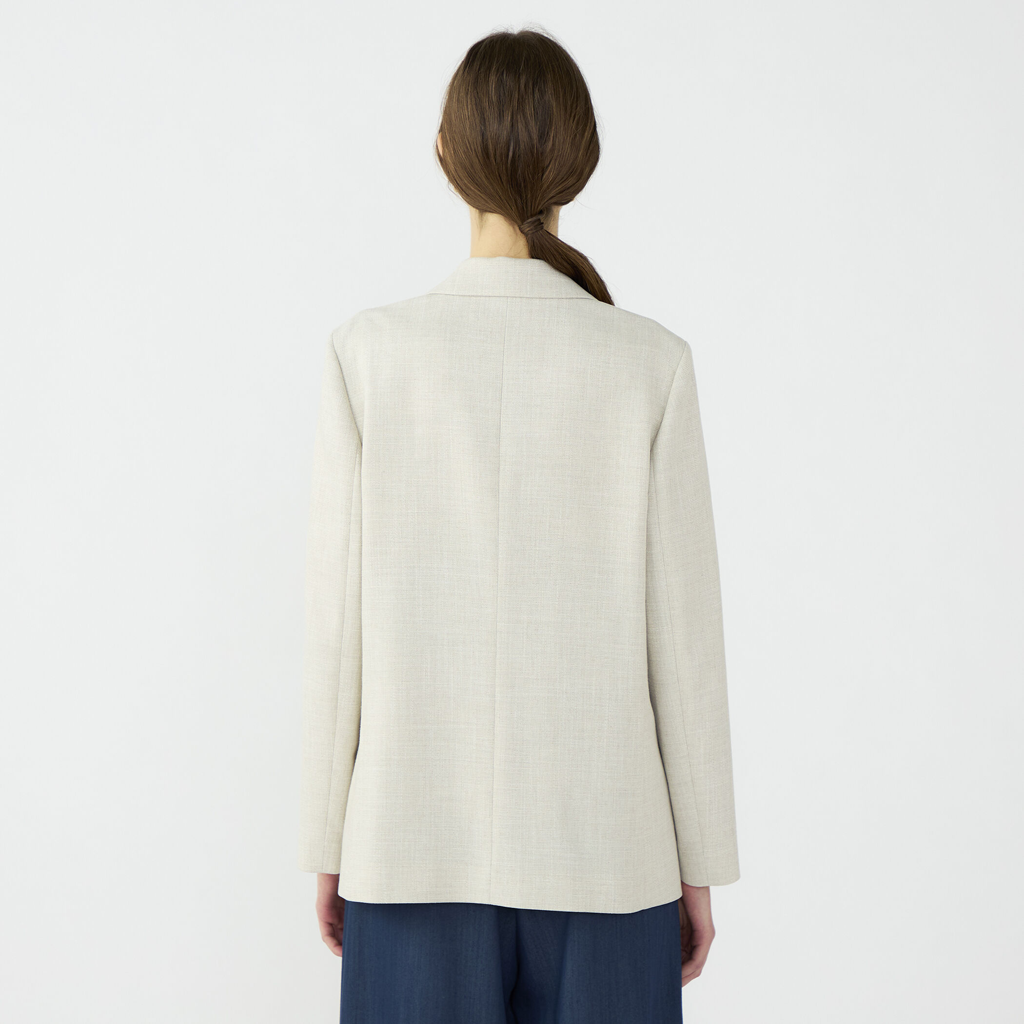 WEB先行予約】ミックススラブストレッチ 1Bテーラードジャケット