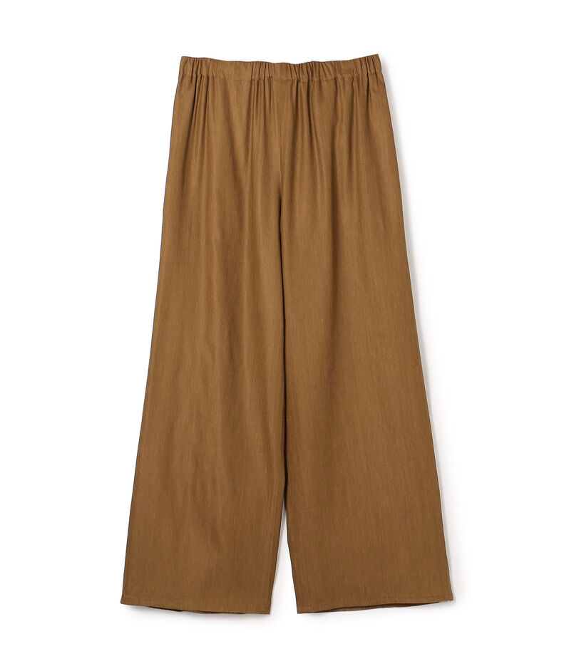 レーヨンリネンストレッチ イージーセミワイドパンツ