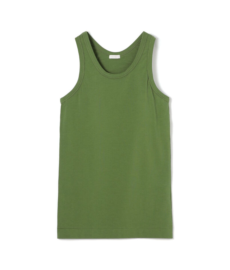 スビンコットン カップ付きアメリカンスリーブタンクトップ