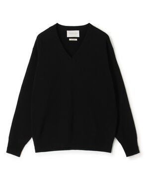 TOMORROWLAND tricot コットンポリエステルプレーティング  Vネックニット