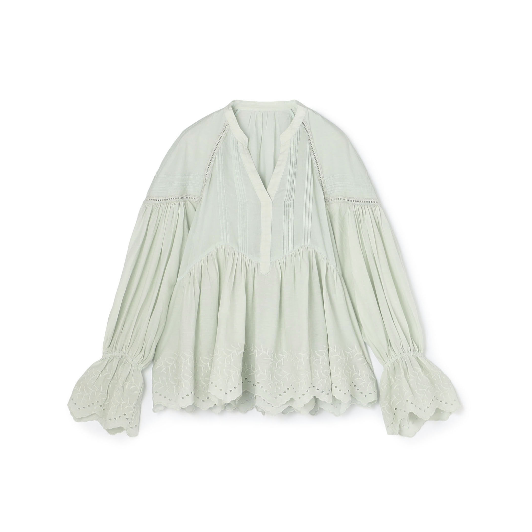 ne Quittez pas Cotton Voile Gather ブラウス｜トゥモローランド 公式
