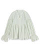 ne Quittez pas Cotton Voile Gather ブラウス