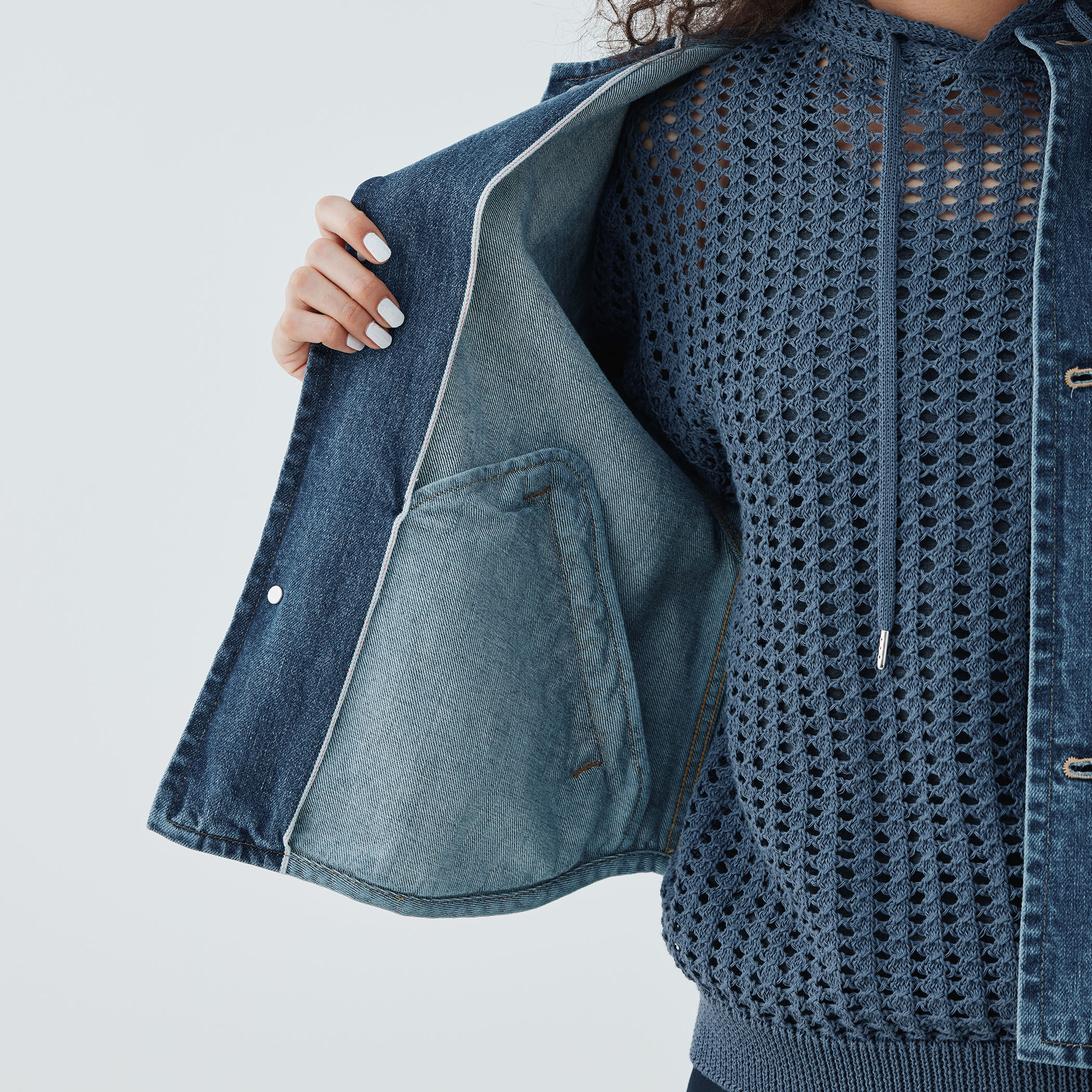 フィリピン　ブルゾン　貴重 ビンテージブルーデニム コクーンブルゾン｜トゥモローランド 公式通販