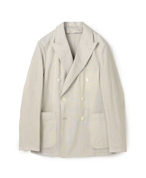 コットンシルクシアサッカー ダブルブレステッド6Bジャケット GIANNETTI PIERO