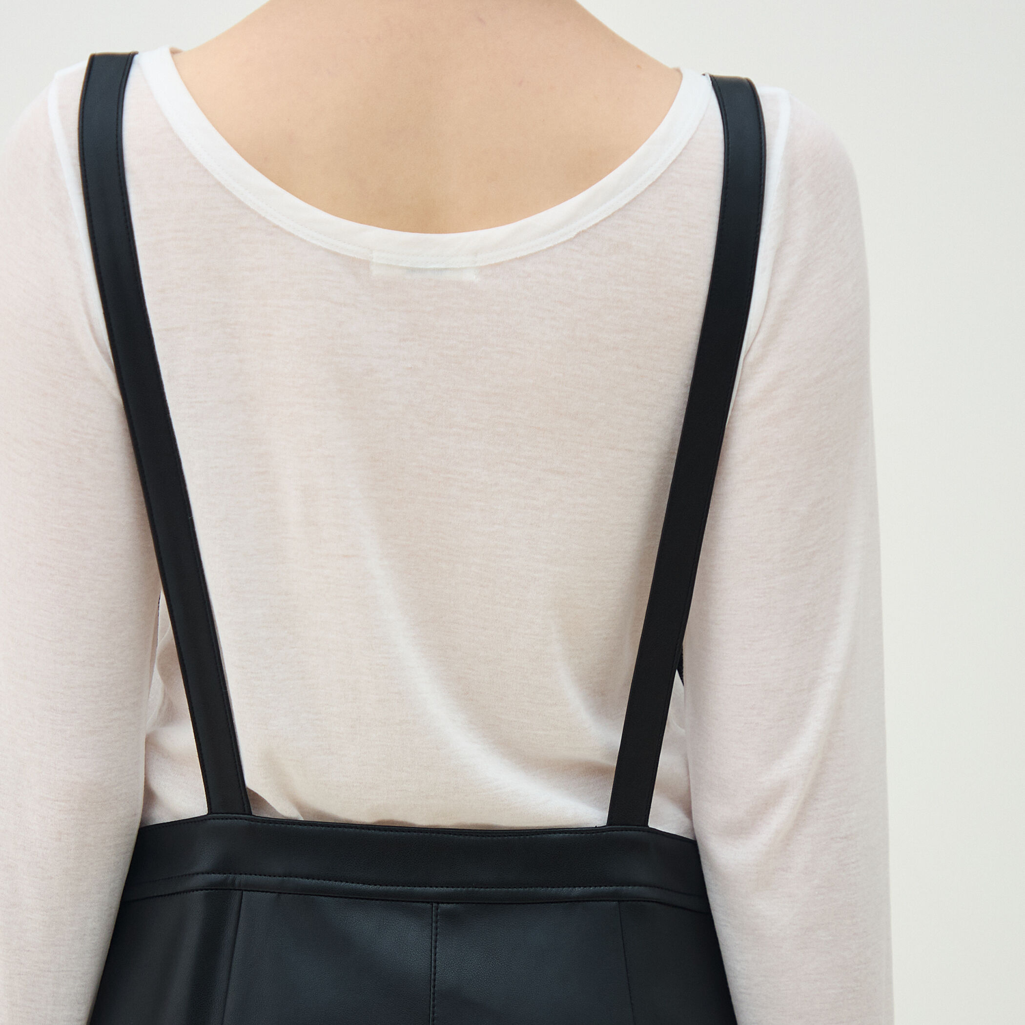 レザーライク サロペット｜トゥモローランド 公式通販