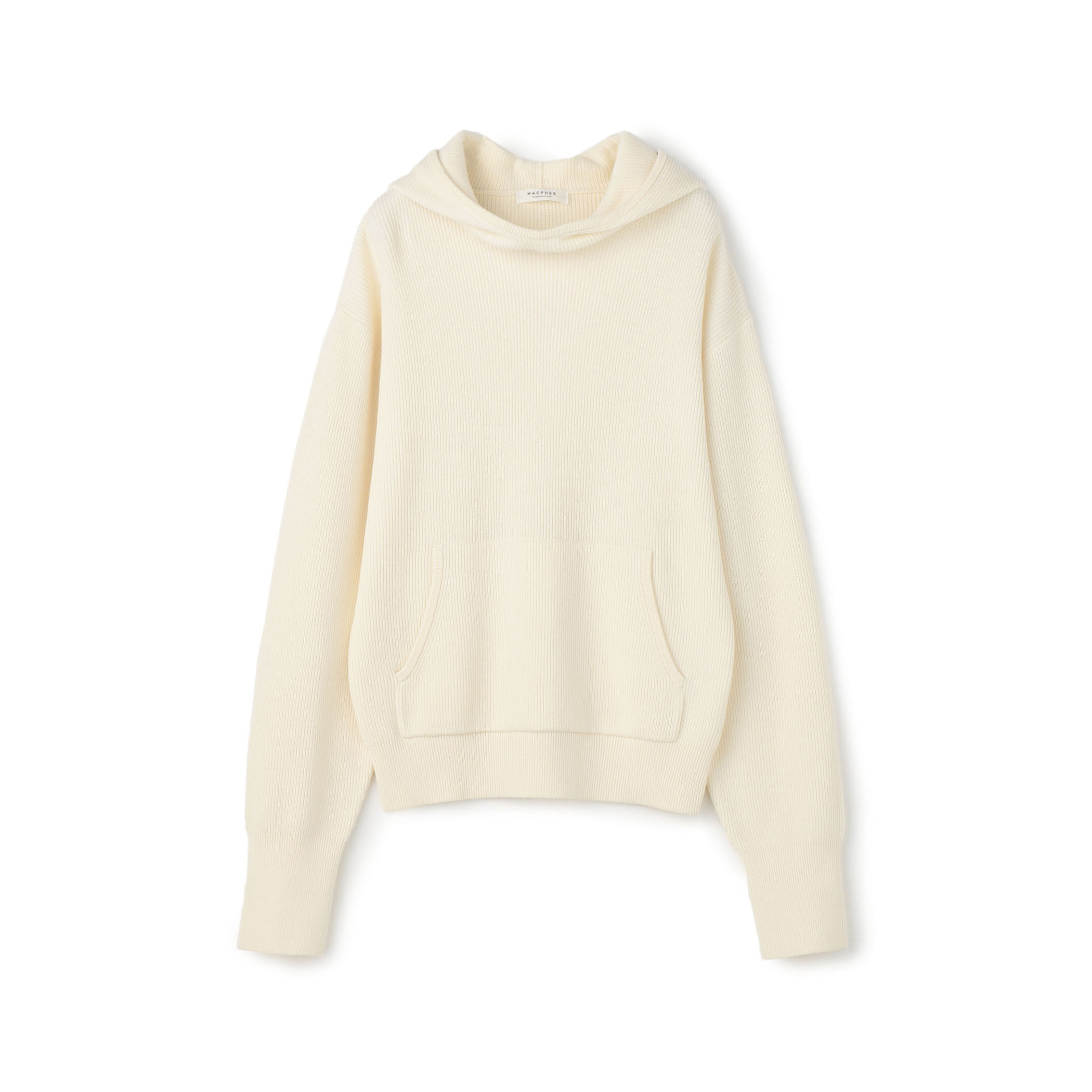 MACPHEE◆コットンウールフーデッドプルオーバー/ニットパーカー/S/ピンク/12-02-24-02125 コットンウール フーデッドプルオーバー｜トゥモローランド 公式通販